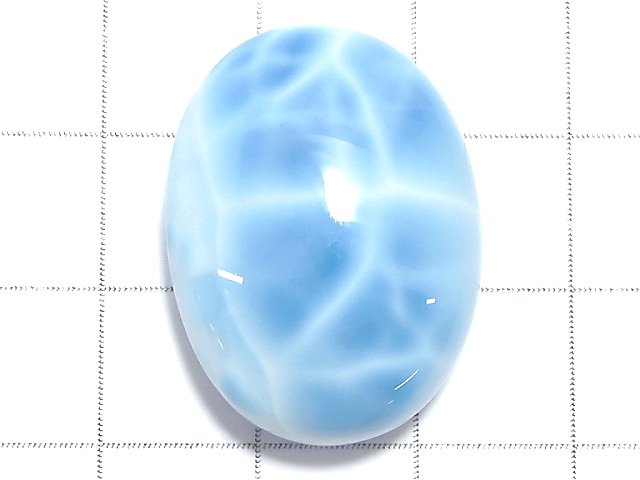 [Video][One of a kind] Larimar Pectolite AAA Cabochon 1pc NO.214