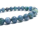 [Video][One of a kind] Kyanite in Fuchsite Round 6mm Bracelet NO.18
