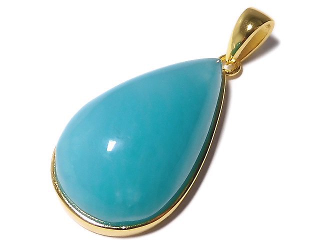 [Video][One of a kind] Amazonite Silica AA++ Pendant 18KGP NO.101