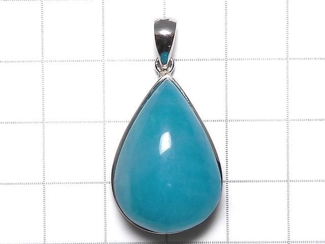 [Video][One of a kind] Amazonite Silica AA++ Pendant Silver925 NO.114