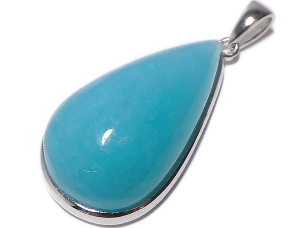 [Video][One of a kind] Amazonite Silica AA++ Pendant Silver925 NO.115