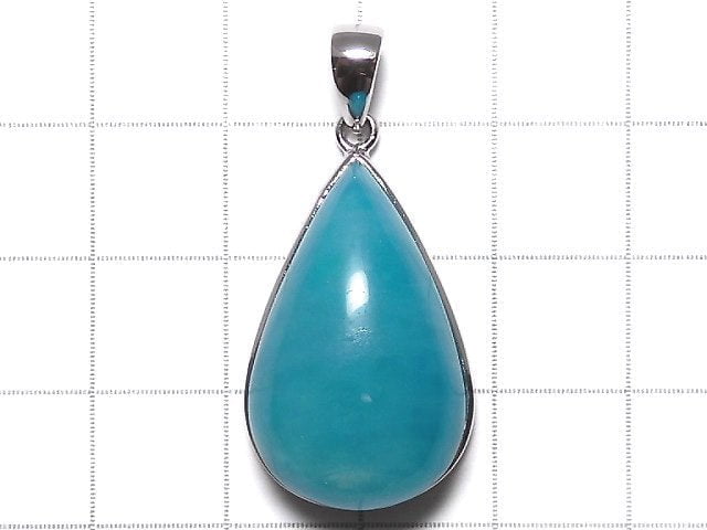 [Video][One of a kind] Amazonite Silica AA++ Pendant Silver925 NO.116