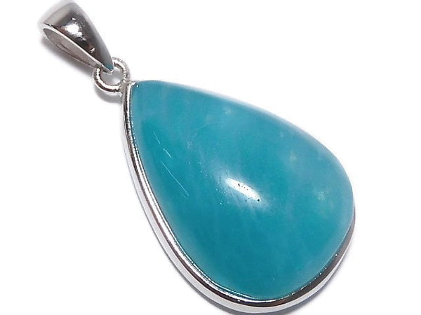 [Video][One of a kind] Amazonite Silica AA++ Pendant Silver925 NO.117