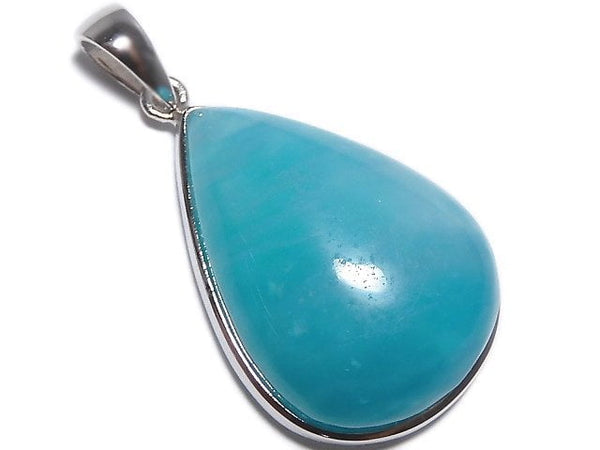 [Video][One of a kind] Amazonite Silica AA++ Pendant Silver925 NO.119