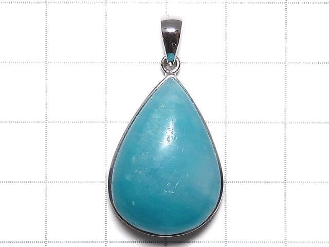 [Video][One of a kind] Amazonite Silica AA++ Pendant Silver925 NO.119