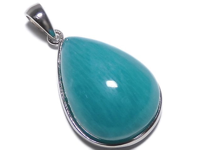 [Video][One of a kind] Amazonite Silica AA++ Pendant Silver925 NO.120