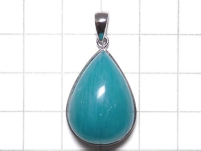 [Video][One of a kind] Amazonite Silica AA++ Pendant Silver925 NO.120