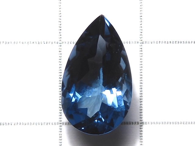 [Video][One of a kind] High Quality London Blue Topaz AAA Loose stone Faceted 1pc NO.102