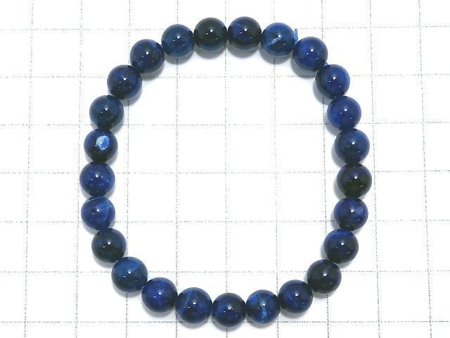 [Video][One of a kind] Lazulite Round 7mm Bracelet NO.47