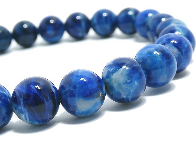 [Video][One of a kind] Lazulite Round 8mm Bracelet NO.51