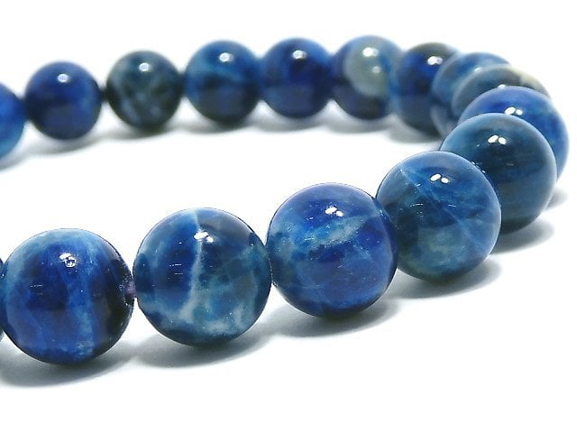 [Video][One of a kind] Lazulite Round 8mm Bracelet NO.53