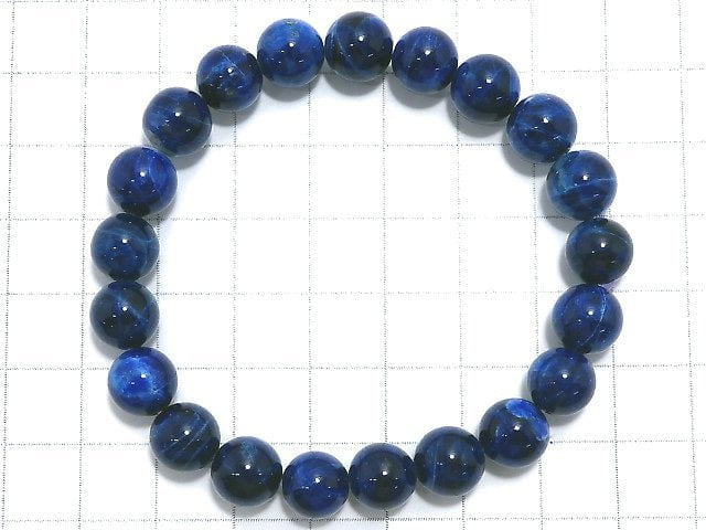 [Video][One of a kind] Lazulite Round 9mm Bracelet NO.55