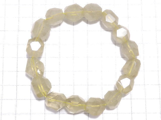 [Video][One of a kind] Libyan Desert Glass Faceted Nugget Bracelet NO.1