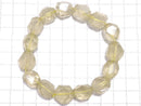 [Video][One of a kind] Libyan Desert Glass Faceted Nugget Bracelet NO.3