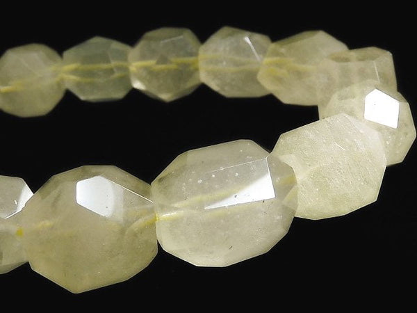 [Video][One of a kind] Libyan Desert Glass Faceted Nugget Bracelet NO.7