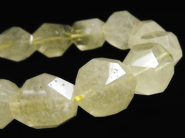 [Video][One of a kind] Libyan Desert Glass Faceted Nugget Bracelet NO.8