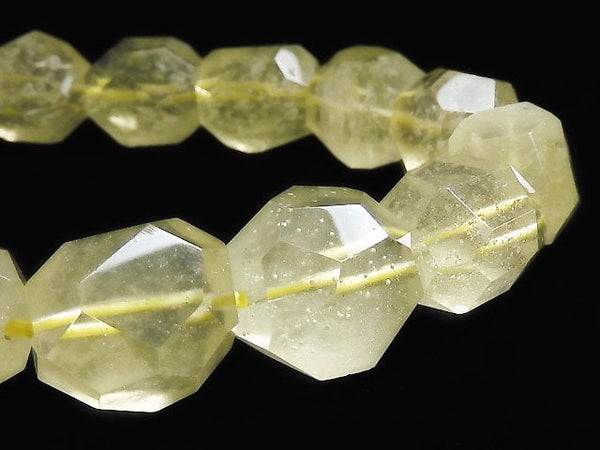 [Video][One of a kind] Libyan Desert Glass Faceted Nugget Bracelet NO.9