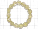 [Video][One of a kind] Libyan Desert Glass Faceted Nugget Bracelet NO.9