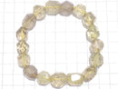 [Video][One of a kind] Libyan Desert Glass Faceted Nugget Bracelet NO.11