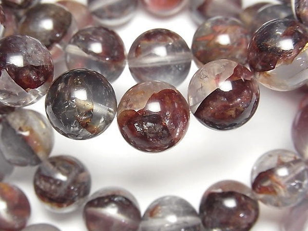 [Video] Red Hematite Quartz AAA Round 10.5-15mm Bracelet