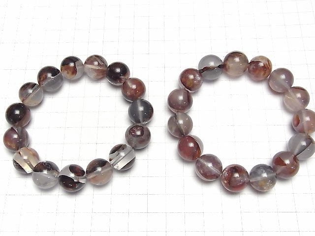 [Video] Red Hematite Quartz AAA Round 14-15mm Bracelet