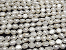 [Video] Fresh Water Pearl AA Baroque 8-12mm White 1strand beads (aprx.14inch/34cm)