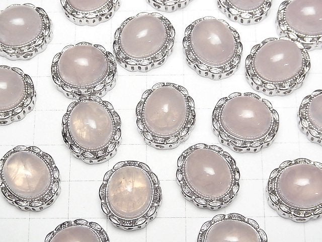 [Video]Rose Quartz AAA- Bezel Setting Oval Through Type 18x16mm 1pc