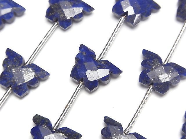 [Video] Lapislazuli AA++ butterfly shape 1 strand beads (aprx.4inch/10cm)