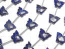 [Video] Lapislazuli AA++ butterfly shape 1 strand beads (aprx.4inch/10cm)