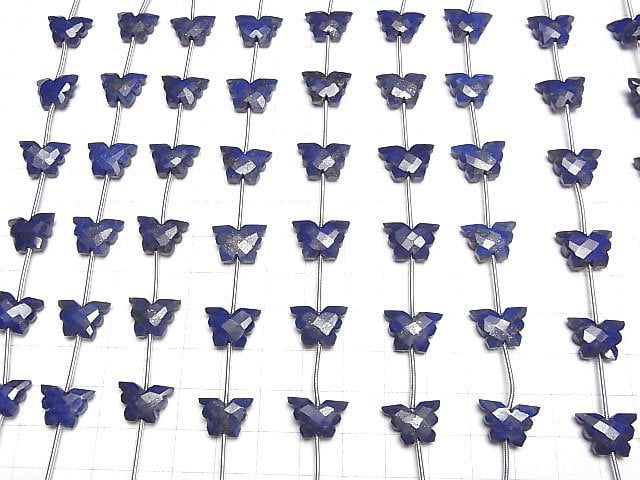 [Video] Lapislazuli AA++ butterfly shape 1 strand beads (aprx.4inch/10cm)