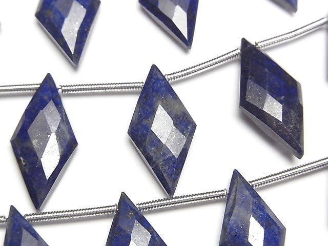 [Video]Lapislazuli AA++ Diamond Shape 20x10mm 1strand (8pcs )