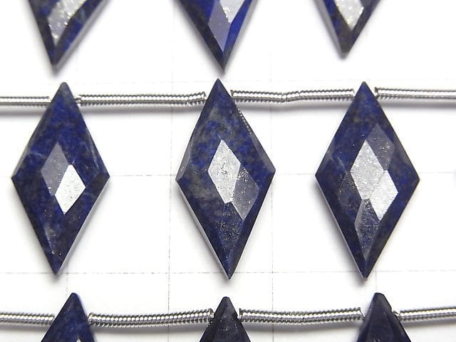 [Video]Lapislazuli AA++ Diamond Shape 20x10mm 1strand (8pcs )