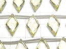 [Video] High Quality Lemon Quartz AAA Diamond Shape 17x9mm 1strand (8pcs )