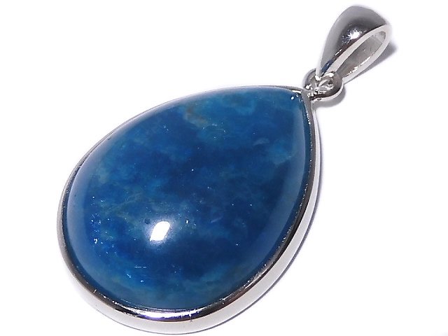 [Video][One of a kind] Blue Apatite AAA- Pendant Silver925 NO.2