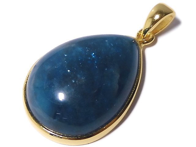 [Video][One of a kind] Blue Apatite AAA- Pendant 18KGP NO.11