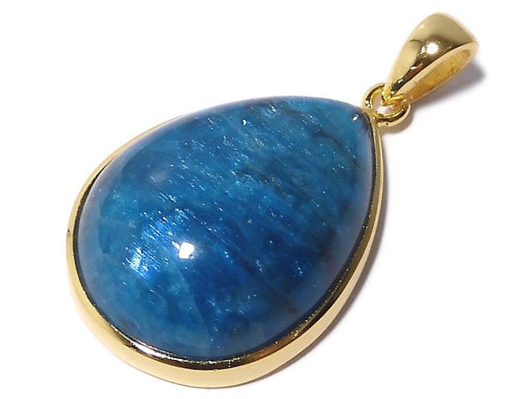 [Video][One of a kind] Blue Apatite AAA- Pendant 18KGP NO.16