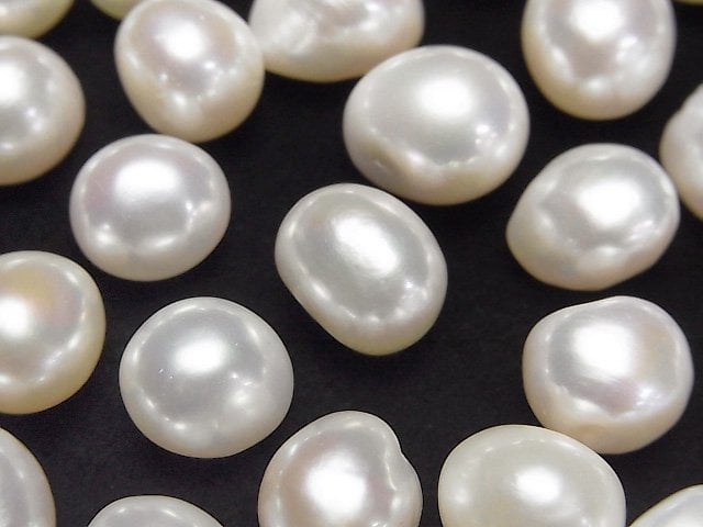 [Video]Fresh Water Pearl AAA- Loose stone Potato-Baroque 10-13mm White 3pcs