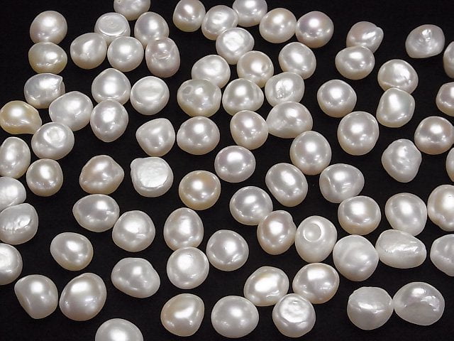 [Video]Fresh Water Pearl AAA- Loose stone Potato-Baroque 10-13mm White 3pcs