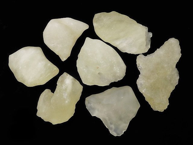 [Video][One of a kind] Libyan Desert Glass Rough Rock 7pcs Set NO.5