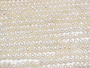 [Video] Fresh Water Pearl AA++ Potato 3mm White 1strand beads (aprx.14inch/34cm)