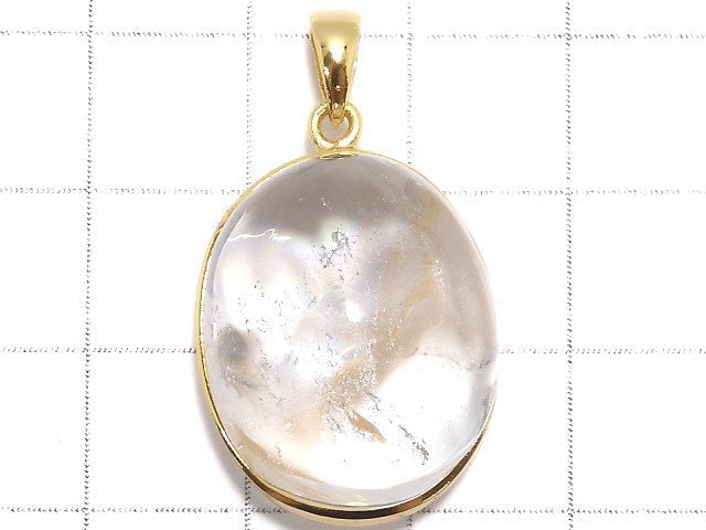 [Video][One of a kind] Iris Quartz AAA- Pendant 18KGP NO.18