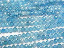 [Video]High Quality! Cubic Zirconia AAA Faceted Round 3mm [Indigo Blue] 1strand beads (aprx.15inch/36cm)