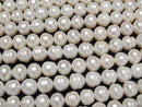 [Video] Fresh Water Pearl AA++ Wrinkle Potato 9-10mm White 1strand beads (aprx.15inch/38cm)
