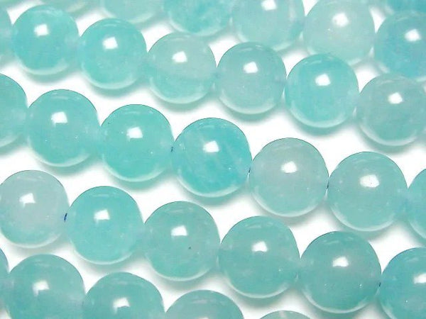 [Video] Uyghur Amazonite Silica AA Round 8mm half or 1strand beads (aprx.15inch/36cm)