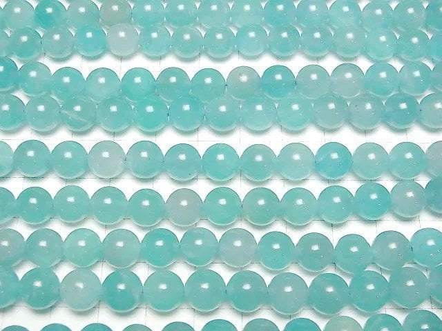 [Video] Uyghur Amazonite Silica AA Round 8mm half or 1strand beads (aprx.15inch/36cm)