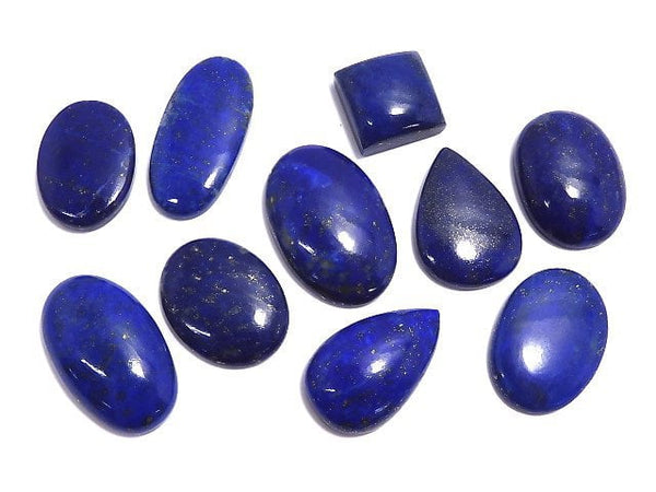 [Video][One of a kind] Lapislazuli AAA- Cabochon 10pcs Set NO.1