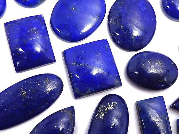 [Video][One of a kind] Lapislazuli AAA- Cabochon 20pcs Set NO.10