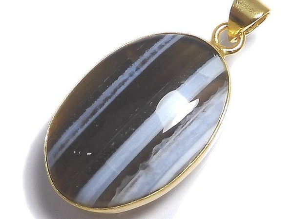 [Video][One of a kind] Blue Opal AAA- Pendant 18KGP NO.34