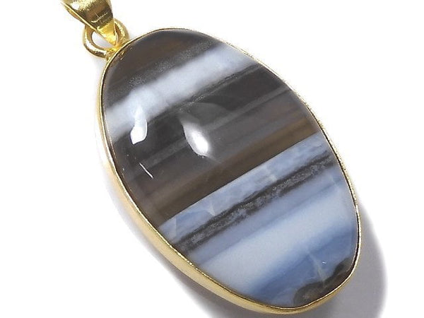 [Video][One of a kind] Blue Opal AAA- Pendant 18KGP NO.37