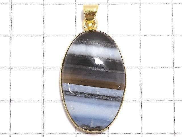 [Video][One of a kind] Blue Opal AAA- Pendant 18KGP NO.37